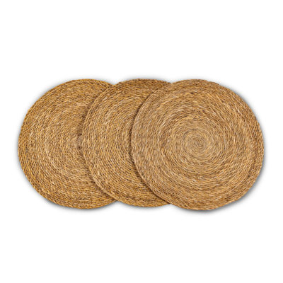 Napperon rond uni multi-usages (ensemble de 6)