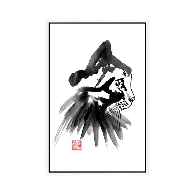 Paddie by Péchane - Print on Canvas, White Framed, 66.04 cm H x 45.72 cm W
