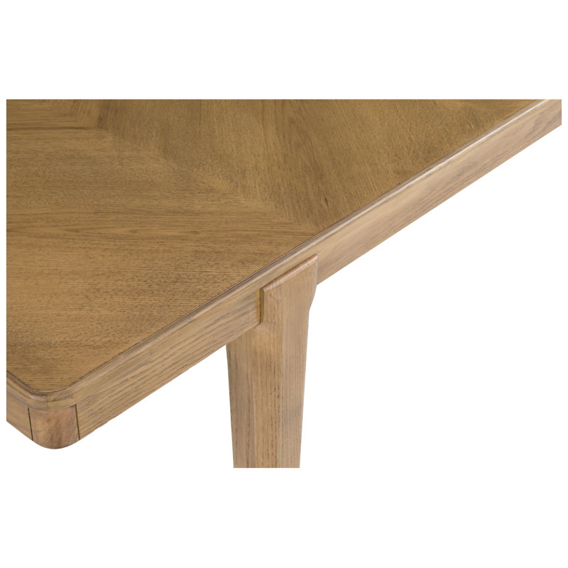 Maxwell Solid Oak Dining Table, Sunlit Oak