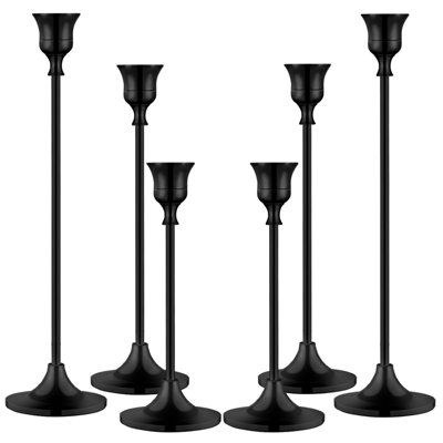Ensemble de 6 porte-bougies en métal