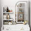 Élégant meuble-lavabo avec miroir et lumières
