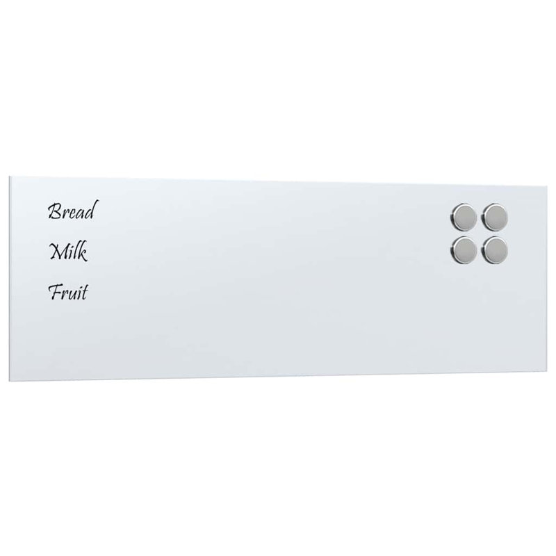 Wall Mounted Required Whiteboard, White, 20cm H x 60cm W x 0.4cm D