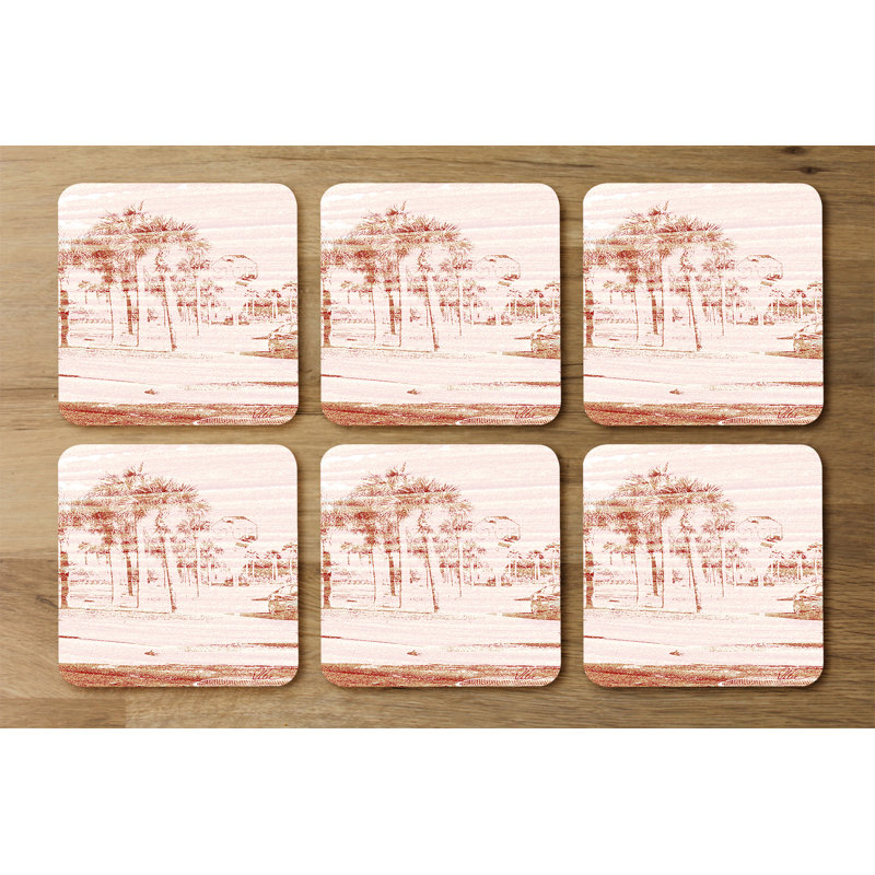 Square 6 Piece Coaster Set