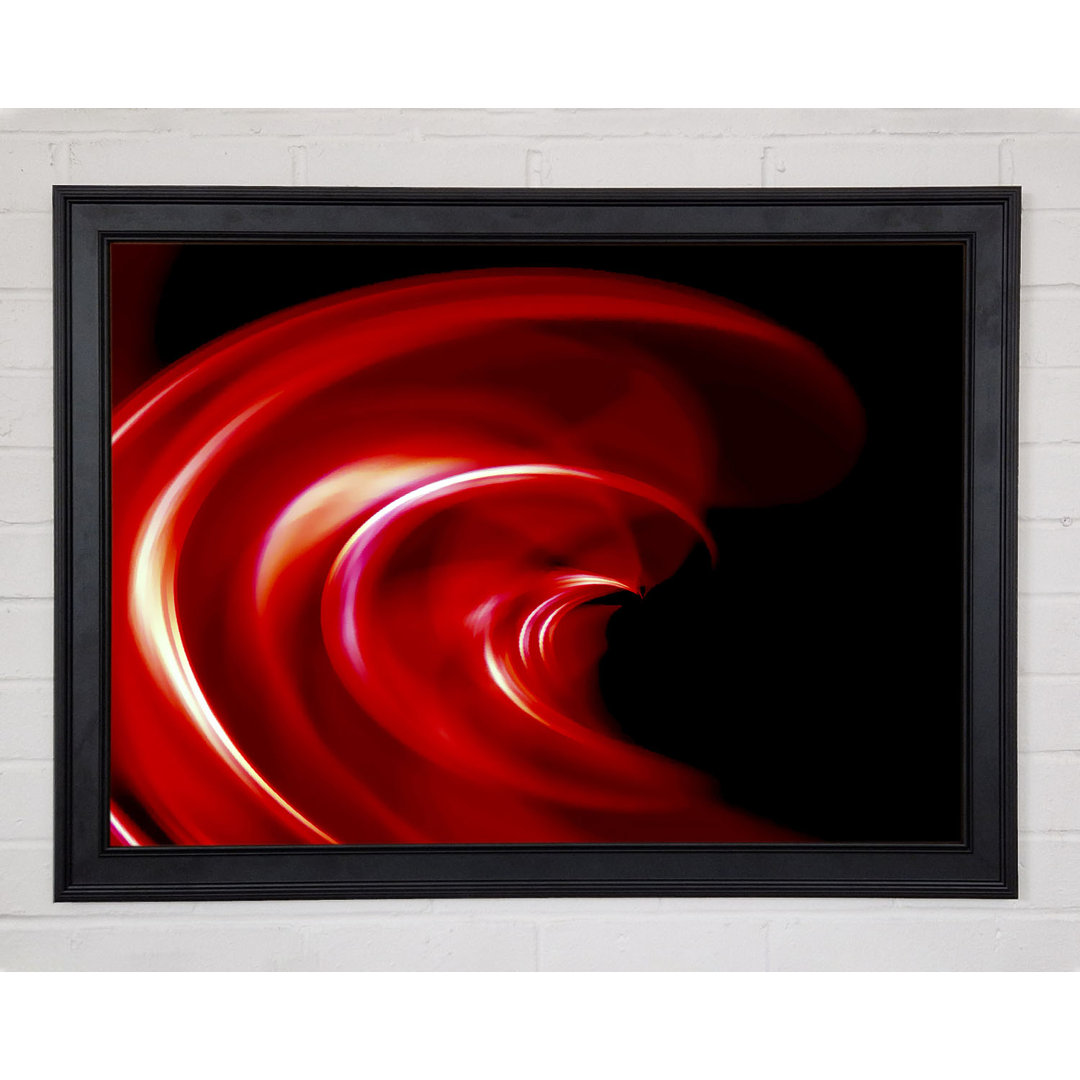 Gerahmtes Wandbild Red Galaxy Twist