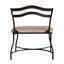 Banc de coiffeuse Azalea Park Windsor avec dossier courbé en métal, bronze bruni