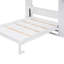 Lit escamotable double avec plusieurs tablettes de rangement et une armoire