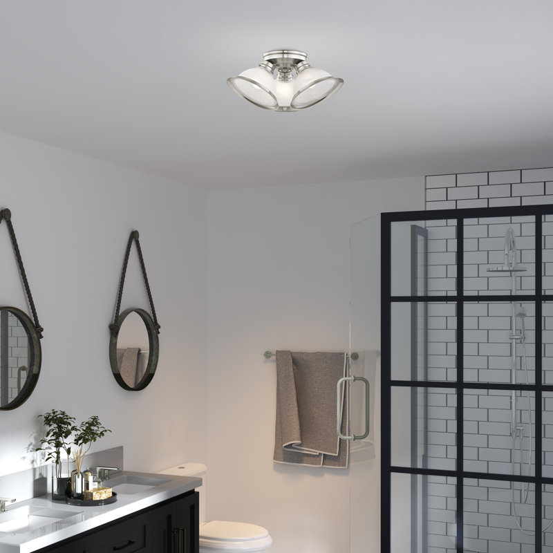 Danna Glass Spotlight, Brushed Nickel
