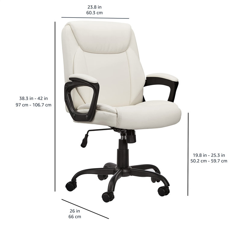Chaise de travail Itxel, Blanc