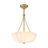 Classic Glam 3-Light Pleated Glass Chandelier
