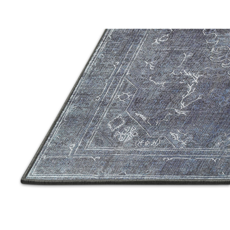 Tomeny Performance Wool Oriental Indoor Rug, Rectangle 4' x 6'