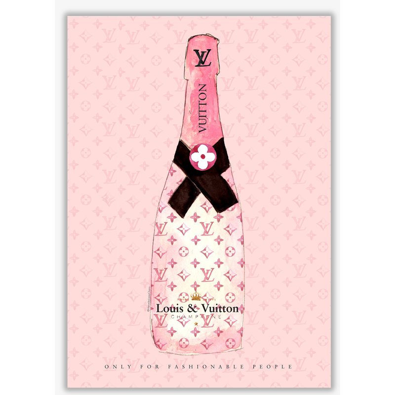 LV Fashion Champagne - Print, No Frame, 42 cm H x 29.7 cm W x 1 cm D