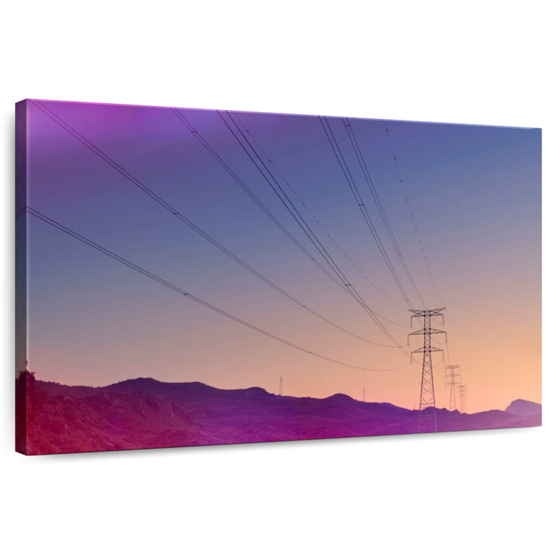 Lilie Power Lines, 16" H x 24" W