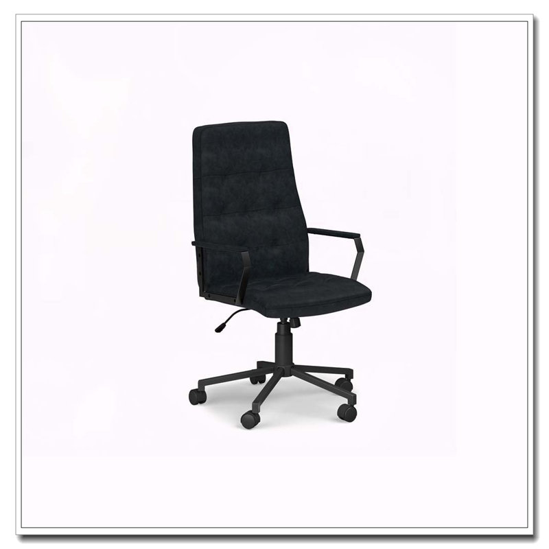 Foley - Swivel Office Chair - Distressed Blue
