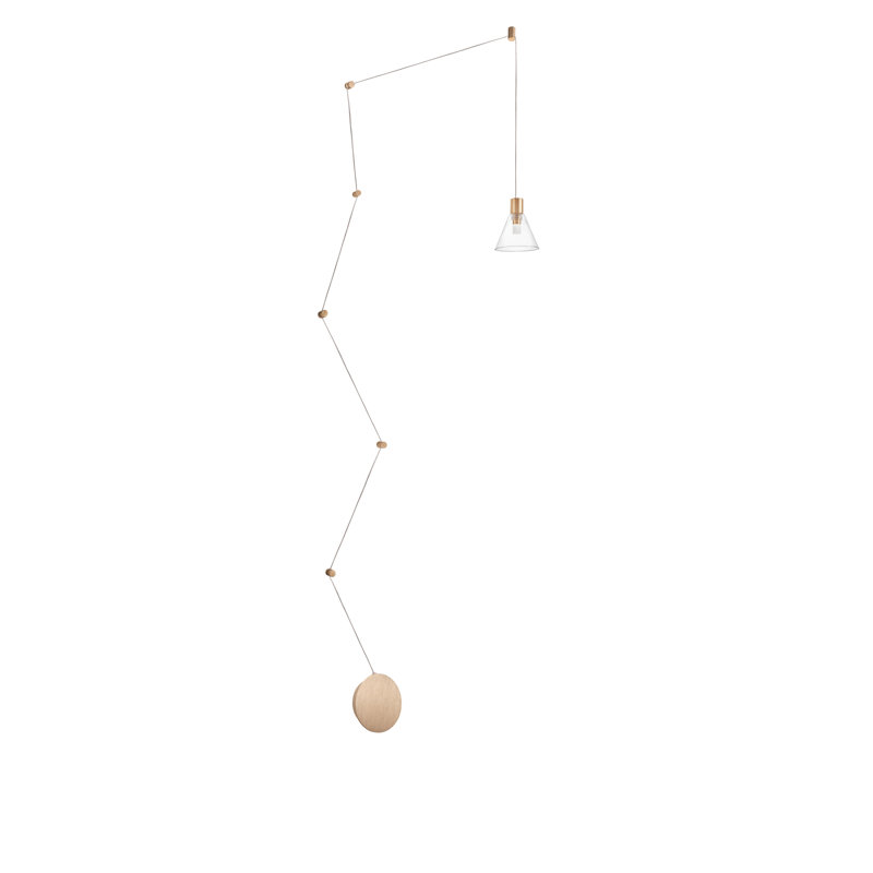 1 - Light Gold LED Unique/Statement Pendant