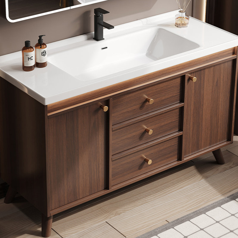 Chinese style retro simple bathroom cabinet