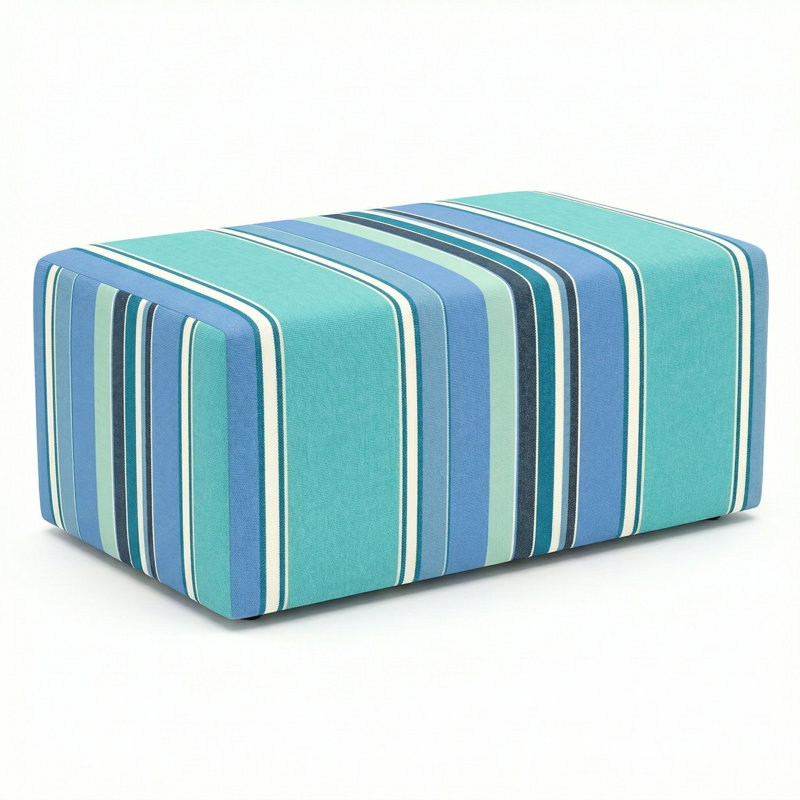 Pouf d'extérieur berlinois Lily Hive 18X30x13, Bleu