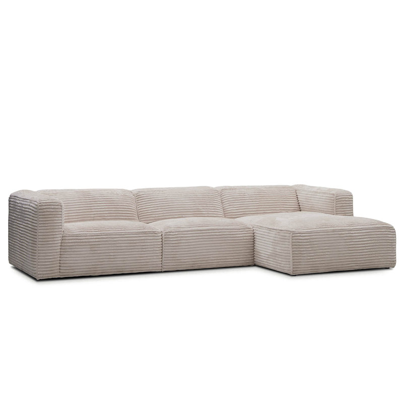 Suzue Corner Sofa, Right Hand Facing, Ivory