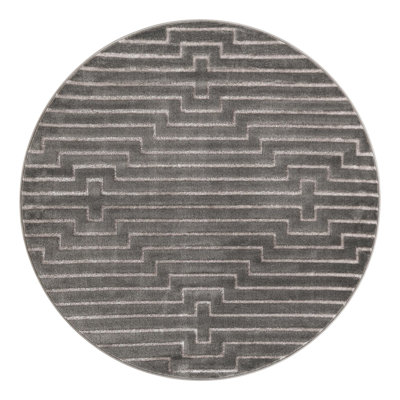 Latitude Run® Mirage Nikica Rug Gray and Silver