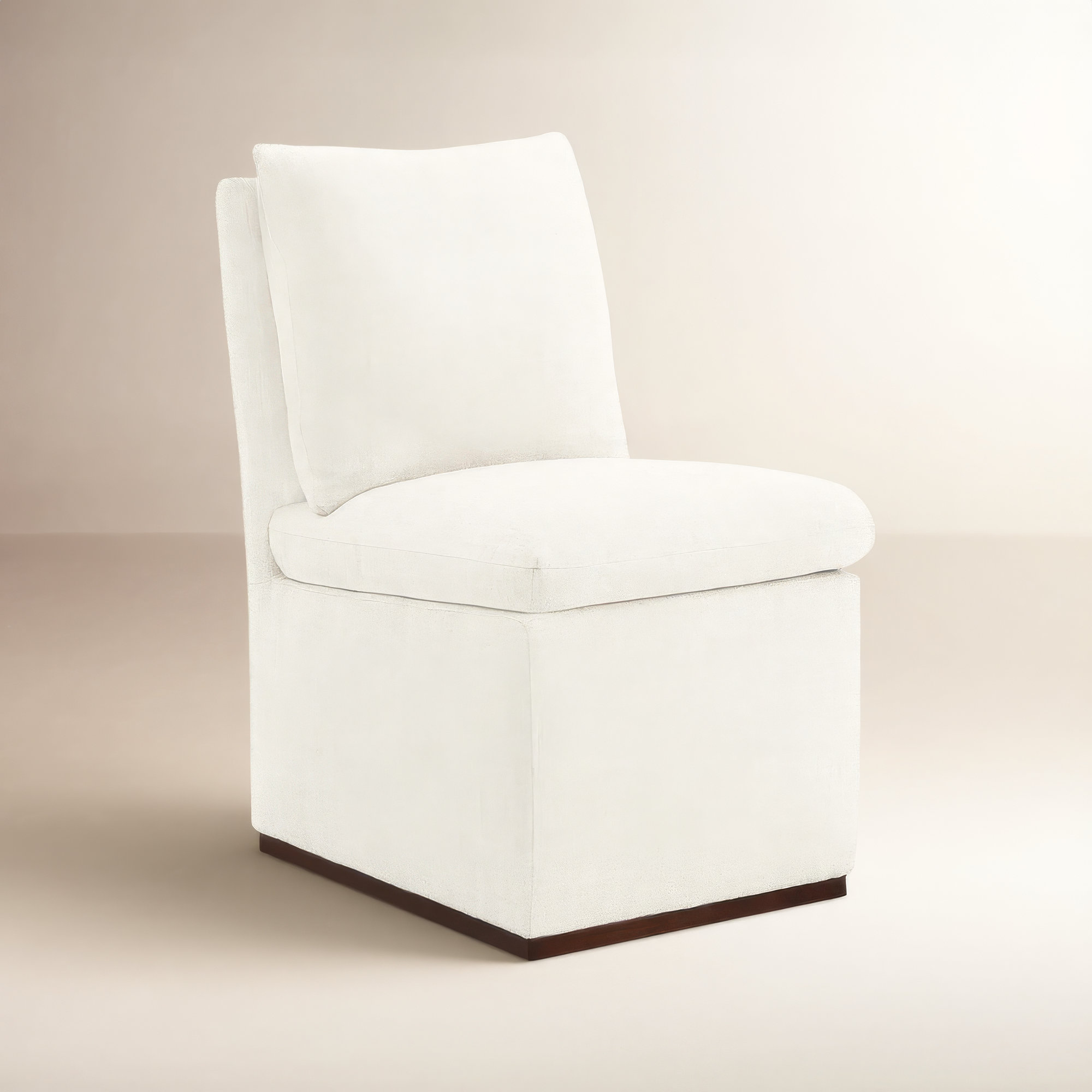 Bobbi Upholstered Dining Chair, Flannigan Cotton Performance Weave