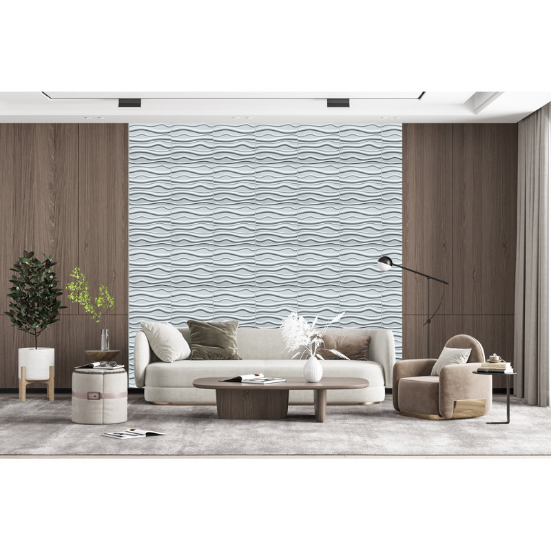 Panneau mural blanc 19,7 po x 19,7 po Falkirk Ross