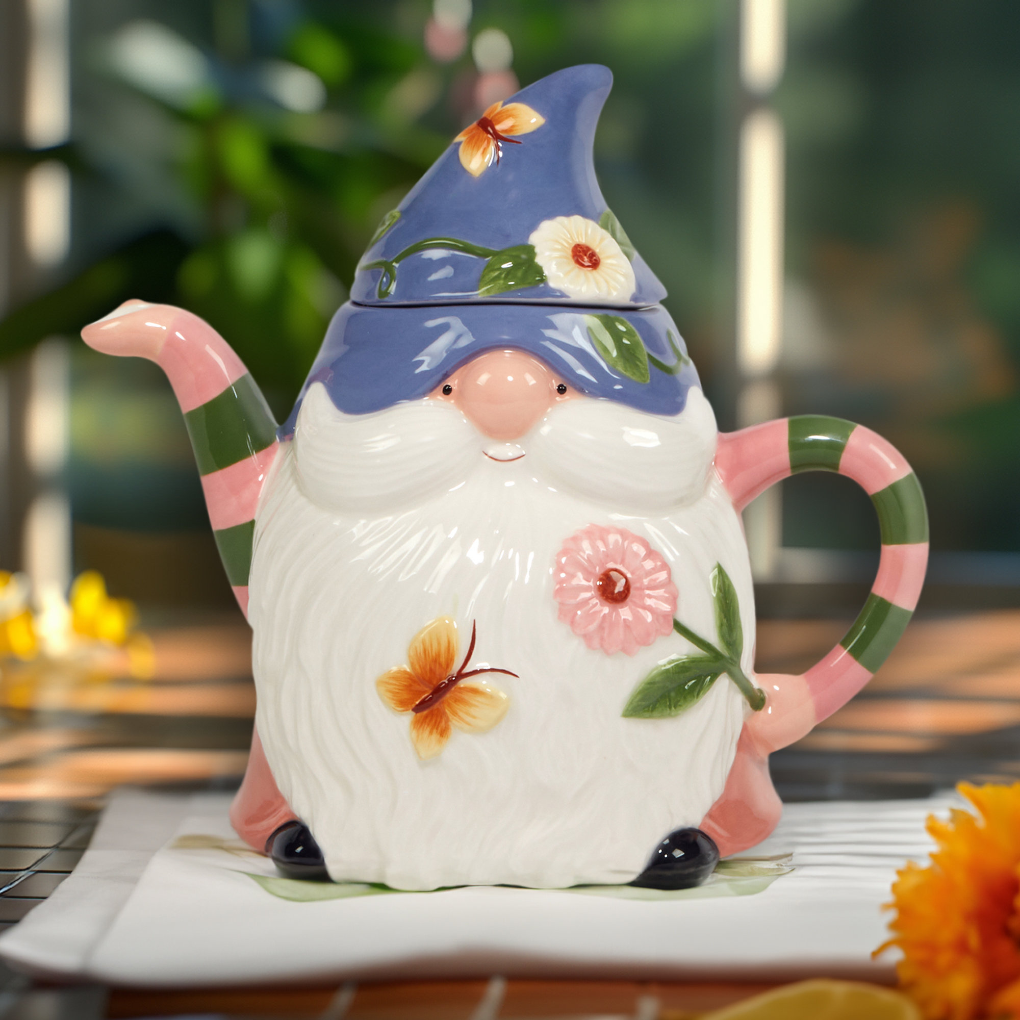 Certified International Garden Gnomes 3D Teapot Wayfair Canada