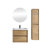 Seavy 29.3'' Single Bathroom Vanity with Acrylic Top-642448567