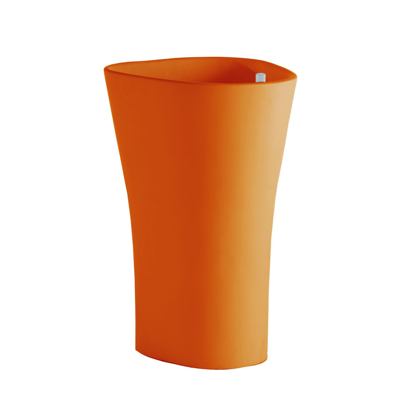 Bones Resin Pot Planter, 27.5" H x 17.25" W x 20.5" D, Ice