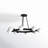 Riane 8 Light Black Ceiling Mount