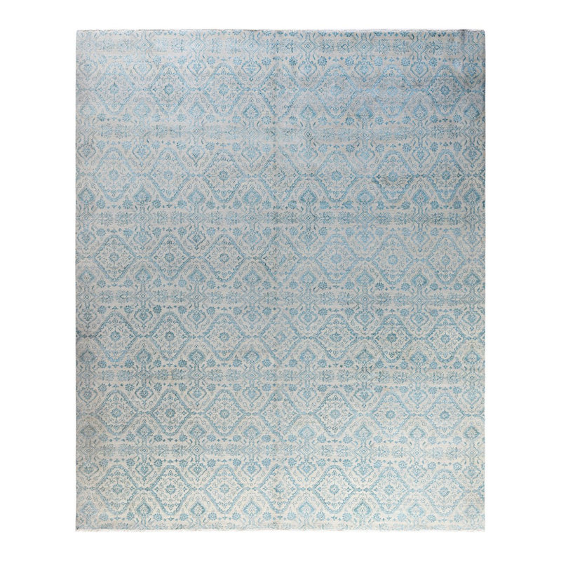 Overdyed One-of-a-Kind 8'10" x 10'1" Hand Knotted Area Rug