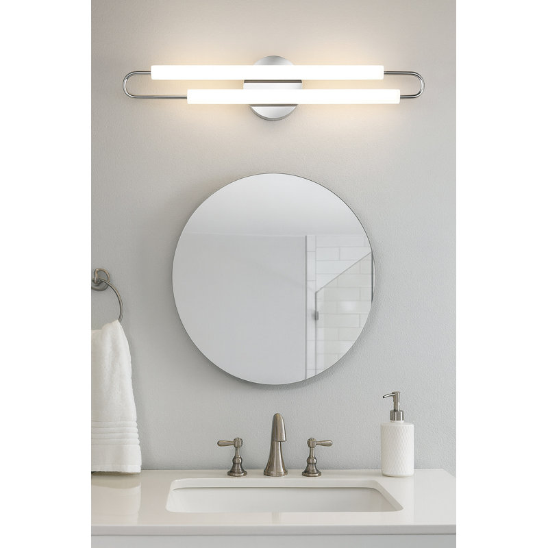 Eliseo Dimmable LED Bath Sconce, Chrome
