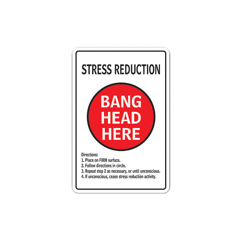 Adhésif décoratif «BANG HEAD» ICI