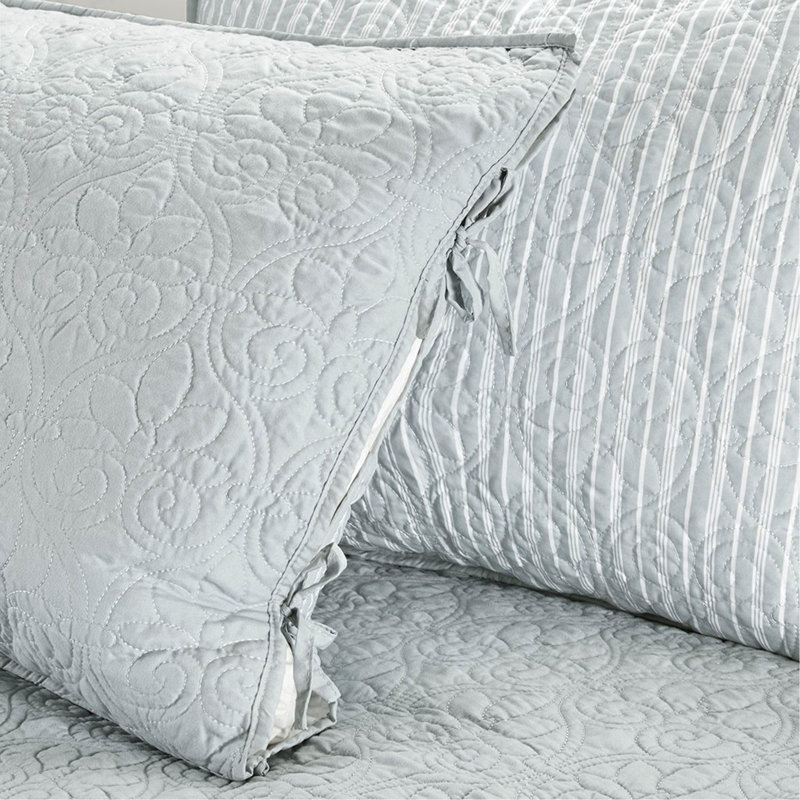 6 Piece Reversible Daybed Cover Set  Daybed, Gray, Daybed Coverlet + 5 Additional Pieces