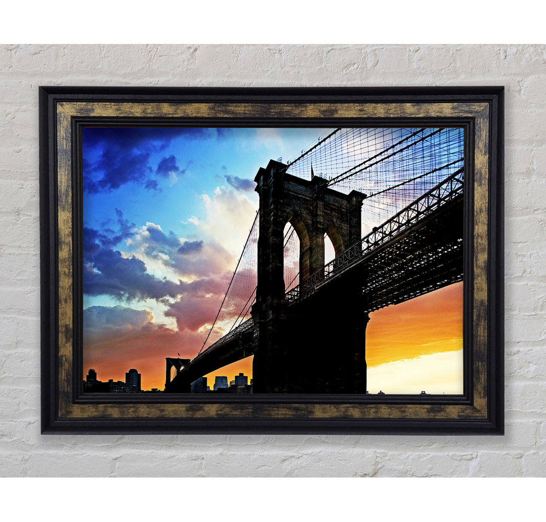 Under Brooklyn Bridge Sunlight - Einzelner Bilderrahmen Kunstdrucke