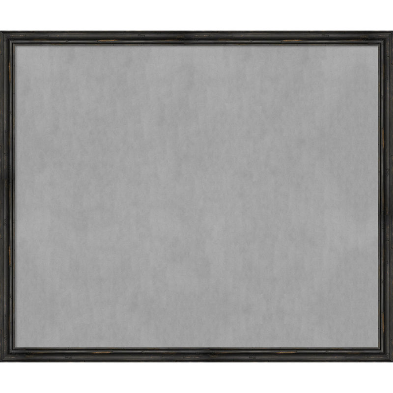 Tableau mural en liège / babillard Rockwood, H 43 po x l 51 po, Noir