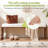 Solid Wood Shoe Bench with Cushion