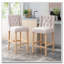Tabouret de bar touffeté à oreilles-763535421