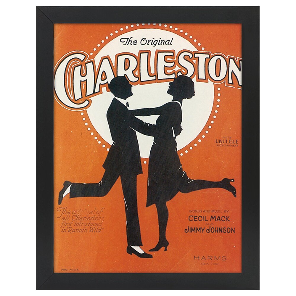 Leinwandbild Vintage Music Cover Das Original Charleston