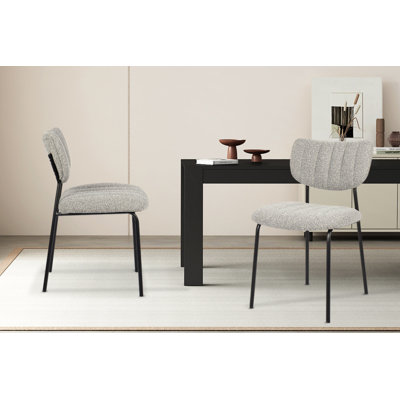 Trevorton 48cm H Upholstered Metal Side Chair
