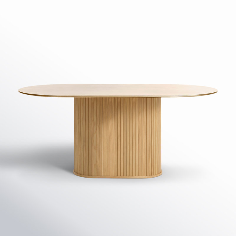 Iris 71'' Oval Wood Dining Table