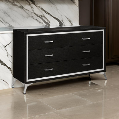 Commode double 6 tiroirs l 58,35 po Johniece