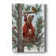 Toile tendue avec châssis Lumberjack Bear Pine Tree Coffee Break - prêt à accrocher-393827174