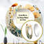 Teal orange Botanical Fragments III - Botanicals Unique Wall Mirror, Modern-97183483