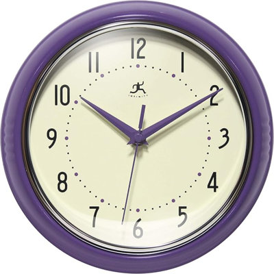 Infinity Instruments LTD. Rétro horloge murale de cuisine Mid Century