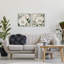 Ensemble de 2 giclées encadrées Serene White Blossoms & Foliage, design par Nan-1882347080-1882347083
