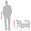 Chaise berçante de patio avec coussins en poly rotin-661974113-661974125
