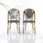Chaise bistro française en aluminium et en polyéthylène 18,5 po x P 21,5 po x H 35 po Christopher Knight Home