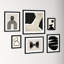 Neutral Shapes  - set of 6  by 1x Studio, Urban Road Framed Wall Art Prints-61825530-61825529