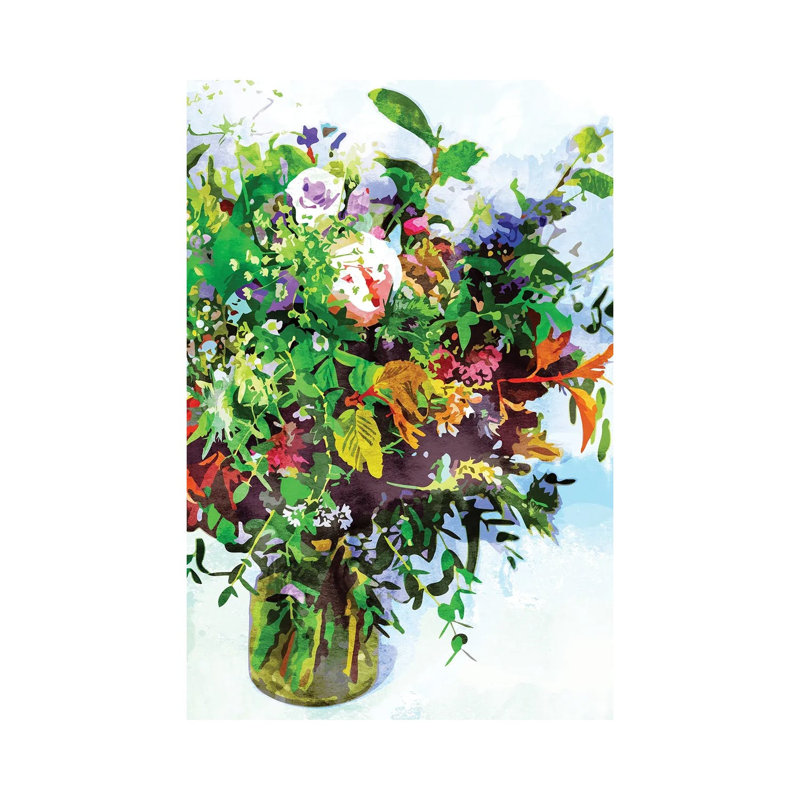 I Must Have Flowers, Always & Always 1 Piece Wrapped Canvas Wall Art, 40" H x 26" W, Wrapped Canvas