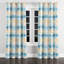 Rideaux modernes pour chambre à coucher - Rideau à oeillets à carreaux bleu clair Horizon - 1 panneau-82826730-82826732