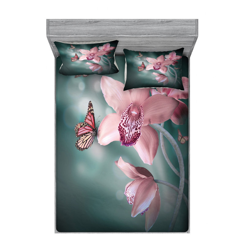 Microfiber Sheet Set, Full/Double Sheet Set with Fitted Sheet